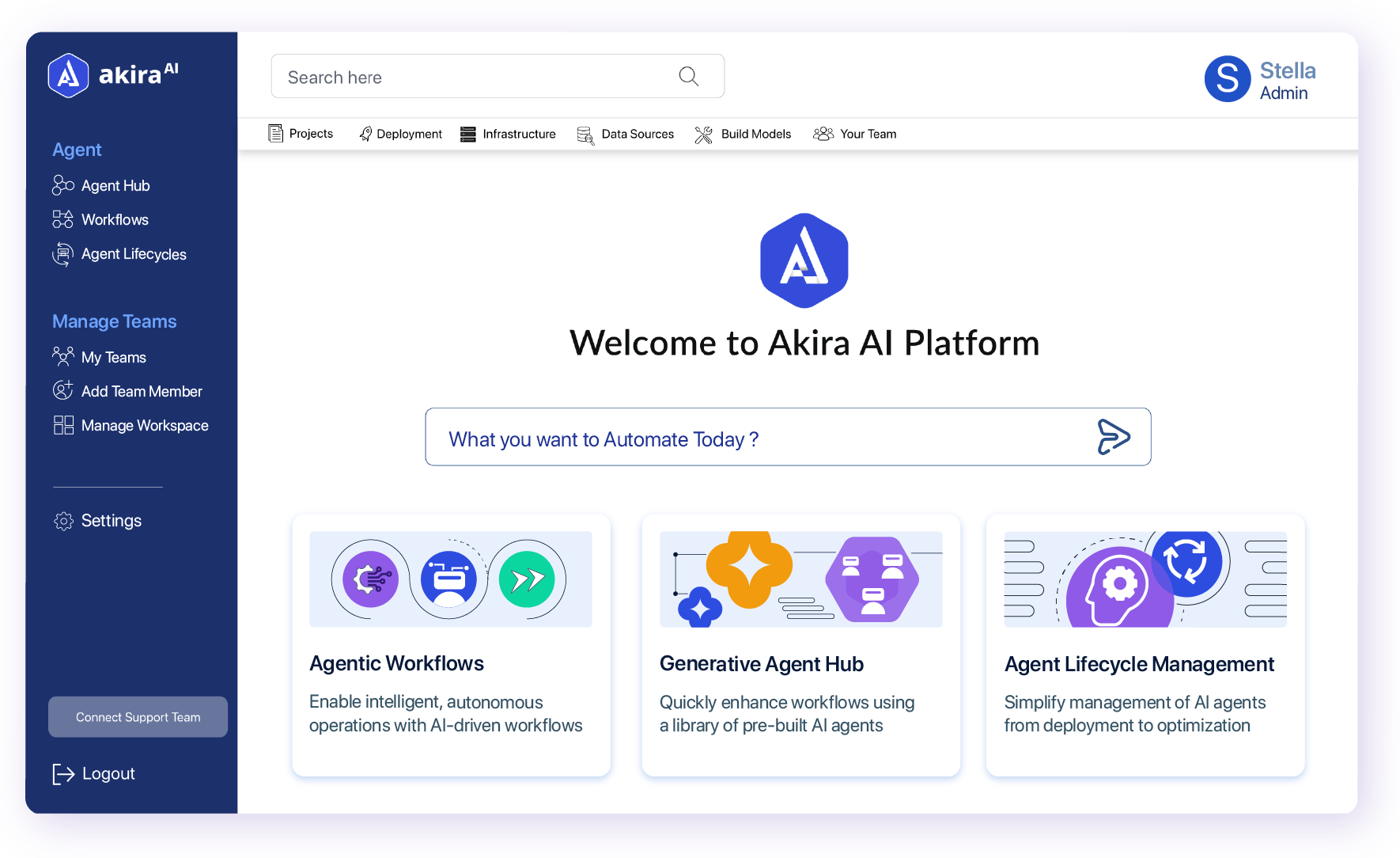 Akira AI product features